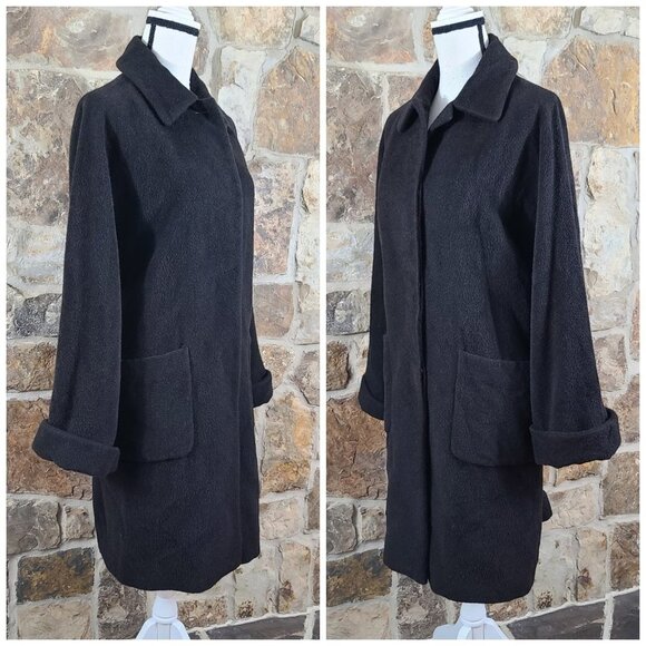 CINZIA Rocca 4 Baby Alpaca Trench Long Coat - Picture 3 of 7